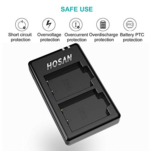 HOSAN NP-W126 NP-W126S Batterie de Rechange 1300mAh Lot de 2 avec Compatible pour Fujifilm NP-W126 NP-W126S Fujifilm X100F X-Pro1 X-Pro2 X-T1 X-T2 X-T3 X-T10 X-T20 X-T30 X-T100 - Image 4