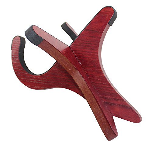 Vizcaya Wood Instrument Stand for Ukulele,Mandolin,Violin,Banjo.Includes Accessories,Ukulele Stand,ukulele strap,felt picks,string winder (1 PACK)