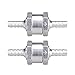 Excelvan 2 Packs 6MM/0.24Inch 1/4” Chrome Aluminium Fuel Non-return One Way Check Valve Oil Petrol Diesel Marine Water