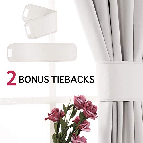 image for Flamingo P 100% Light Blocking Curtains/Drapes/Draperies Full Blackout