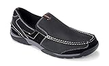 Vionic Mens Eli Orthaheel Causual Sporty Slip On Loafer Shoes, Black, US 10