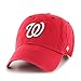 Washington Nationals Men's Clean Up Cap, One-Size, Red (For Adults)