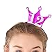 ADBetty 12th Birthday Headband - 12 Years Party Tiara 12th Birthday Crown 12 Birthday Gifts Birthday Party Accessories(Hot Pink/Glitter Silver)