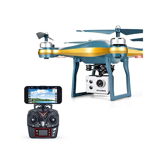 GPS Return Home Drone, 2.4Ghz 4CH RC Quadcopter WiFi FPV 720P Wide