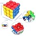 Jujuism Speed Cube Round Bead Ball Cube 3x3x3 Magic Smooth Cube Different from Traditional Cube Novelty Puzzle Colorful Gifts for Kids