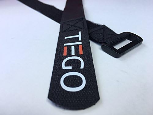 Reusable Cinch Straps and Cable Ties Set, Adjustable Hook and Loop Straps for Securing Items at Home, Work and More, Assorted Sizes by TIEGO