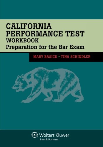 Download California Performance Test Workbook: Preparation for the Bar Exam