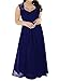 Nemidor Women's Deep- V Neck Sleeveless Vintage Plus Size Bridesmaid Formal Maxi Dress (20, Blue)