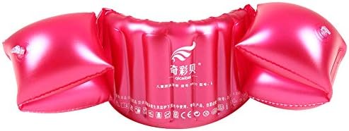 Outamateur Life Jacket, Inflatable Vest and Arm Rings for Kids Swimming Learners, with Strong Flotage, Durable, Soft and Comfortable (Large, Red)