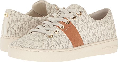 MICHAEL Michael Kors Women's Keaton Lace Up (8 B (M) US, Vanilla/Acorn)