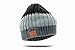 Tenergy Wireless Bluetooth Beanie Hat with Detachable Stereo Speakers & Microphone, Fleece-lined Unisex Music Beanie for Outdoor Sports, Line Ribbed Knit (Grey Gradient)
