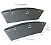 LeeQueen Car Pocket Organizer Fills the Gap Between the Seats, Premium PU Leather (Gray, 2 Packs)