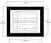 Creative Picture Frames [CL8.5x11bk] Black Double License Business Frames for Professionals 8.5 by 11-inch Frame w/Mat, Self Standing Easel Back and Hanger