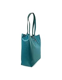 Michael Kors Junie - Bolso de piel grande, color azul