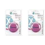 MIRADENT German Implant Dental Floss, Bridge Molar Orthodontic Brace Inter proximal Space Cleaner, Threader (Fine 2 Rolls, Pink)