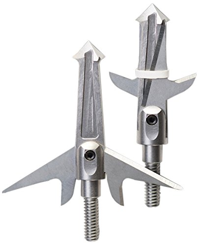 SwhackerDeep Six 2 Blade Steel 125 Gr. 2 in. 3 PK. Silver