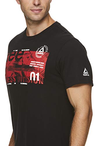 image for Reebok Men's Graphic Workout Tee - Short Sleeve Gym & Training Activew