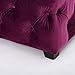 Christopher Knight Home Piper Velvet Ottoman, Fuchsia