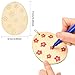 Boao Easter Egg Wood Slices Craft Hanging Egg Decorations for DIY Home Decor (16 Pieces)