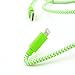 iPhone 8 Charger, 8 Inch Short F-color Braided Lightning to USB Charger Ultra Compact Cable for iPhone 8 7 6S 6 Plus 5S 5C 5, iPhone SE, iPad 4 Air 2 Mini 4, iPad Pro iPod Touch 5 Green