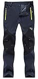 Singbring Men's Outdoor Lightweight Waterproof Hiking Mountain Pants(608) Medium Gray