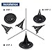 Elfeland Solar Ground Lights 8 LEDs Solar Lights Outdoor Waterproof Auto On/Off Landscape Spike Lawn Light Pathway Light Solar Powered Disk Light for Yard Deck Lawn Patio Walkway (White-4 Pack)