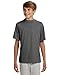 A4 Youth Cooling Performance Crew Short Sleeve T-Shirt, Graphite, Large