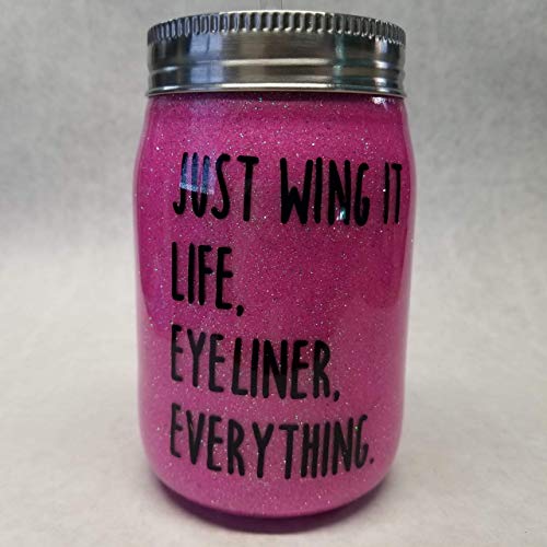 Stainless Steel Travel Mug Glitter Mason Jar - Unicorn - Gift - Thumbnail 5