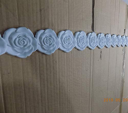 Zhangbl Flexible Crown Molding Overdoor Window Wall Decorative 2.1 inch (5.4cm) Width x 0.35" Thickness (2.1" x 115") - Thumbnail 2