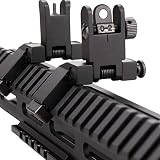 KINBON Flip Up 45 Degree Offset Sights Set, Offset 45 Degree Flip Up Rapid Transition Backup