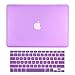 TOP CASE - 2 in 1 Signature Bundle Rubberized Hard Case + Keyboard Cover Compatible MacBook White Unibody 13