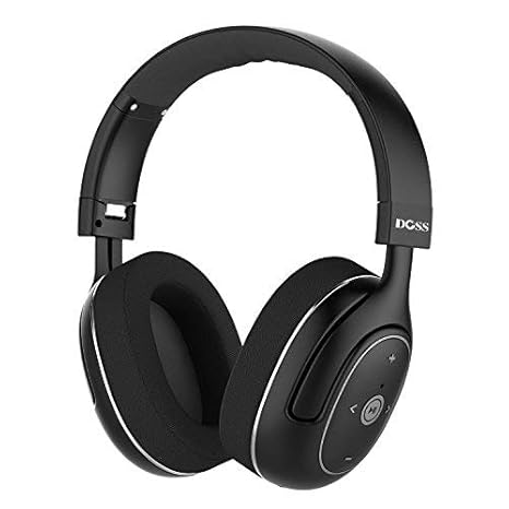 Bluetooth Kopfhörer DOSS BE2 Stereo Headset Dratlos Bluetooth Hörer Rauschunterdrückung Ohrhörer 20 Stunden Spielzeit mit Mik