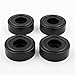 PAPRI 44x16MM Black Solid aluminum Speaker Foot pad Audio HIFI DIY Tube Amps Feet Pads
