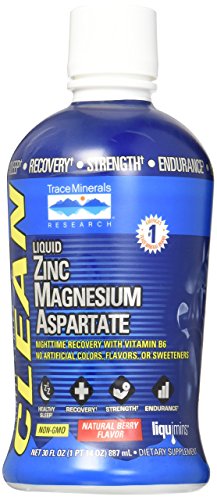 Trace Minerals TMRFIT Series Liquid Zinc Magnesium Aspartate Supplement, 30 Ounce