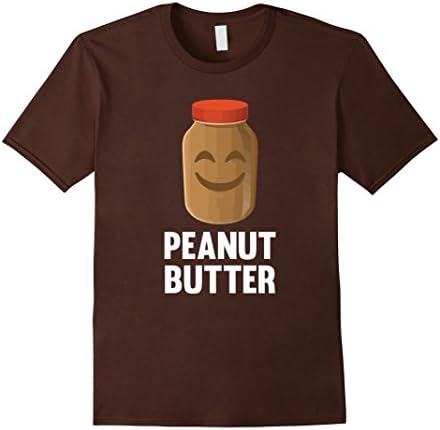 Mens Peanut Butter - Cute His And Hers Relationship T-Shirt Medium Brown