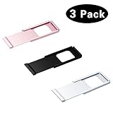 Webcam Cover, BESWILL 3 Pack Unltra Slim 0.28 inch Web Camera Cover Slide for Computer,Laptop,Desktop, MacBook,Slider Camera Blocker Protect Privacy and Security,Strong Adhensive (Multi-Colored)