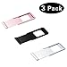 Webcam Cover, BESWILL 3 Pack Unltra Slim 0.28 inch Web Camera Cover Slide for Computer,Laptop,Desktop, MacBook,Slider Camera Blocker Protect Privacy and Security,Strong Adhensive (Multi-Colored)