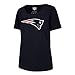 OTS NFL New England Patriots Women's Slub Scoop Tee, Distressed Logo, Large
