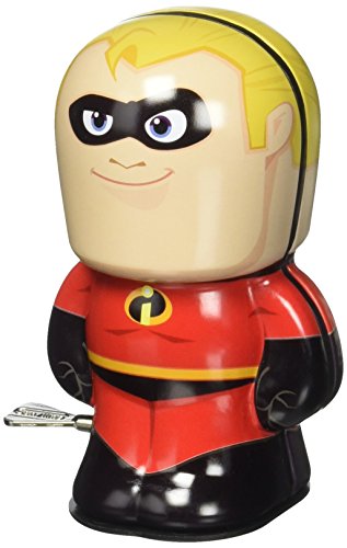 Disney Pixar The Incredibles Mr. Incredible Bebot Tin Wind Up Action Figure