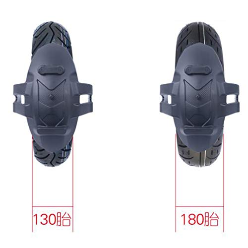 D DOLITY Motorcycle Rear Fender Mudguard Water Baffle Wheel Hugger Replacement with Mounting Btacket, Universal Fit, Black #005 - Thumbnail 5