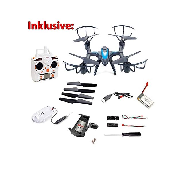 HOLY STONE FPV Drohne,DeeRC RC Quadrocopter mit Live Kamera 4 Channel 2.4GHz 6-Axis Gyro RTF Headless System – Bild 8