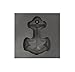 Small - Anchor 3D Graphite Ingot Mold for Precious Metal Casting Gold Silver Copper Melting