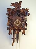 Schneider 12-Inch Five Leaves and One Bird Black Forest 30-Hour Cuckoo Clock