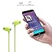 UiiSii U5 Headphones Stereo In-ear Earphones Flat Noodle Shape Cable Music Noise Isolating with Microphone and Volume Control(Green)