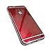 Toeoe 6/6s (4.7'') High-Strength and Super-Thin Tough Metallic Film Sticker Full Body Protector Skin + Ultra Clear Front Screen Protector for iPhone 6/6s Red
