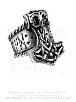Thor's Runehammer Ring by Alchemy Gothic, England [Jewelry]