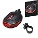RightBearing Cycling Bicycle Bike Flash Taillights Safety Alarm with 2 Modes (Laser Lines and Flash) t12