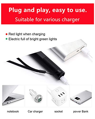 Jemine Red Light Pointer High Power Visible Beam with USB Rechargeable Adjustable Focus for Hunting Hiking