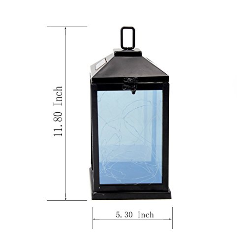 Solar Lantern outdoor hanging Sunwind Decorative Lanterns Metal with 30 Warm White LEDs Solar Table Lamp