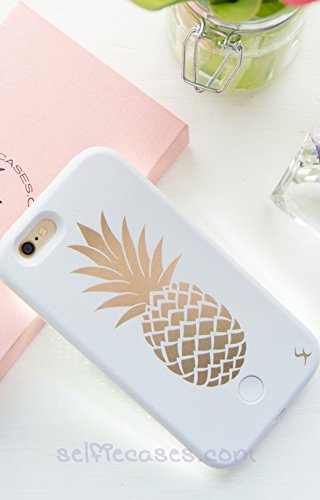 NEW Pineapple pattern iPhone 6 Selfie Cases illuminated LED cell phone selfie case